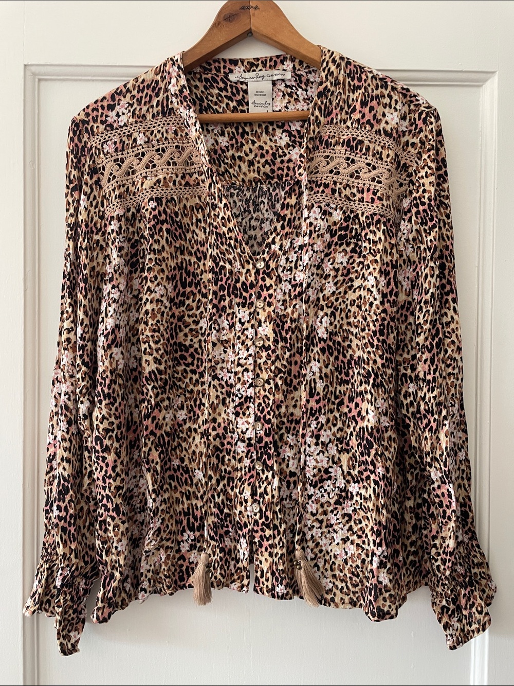 American Rag Women’s Animal Print Blouse